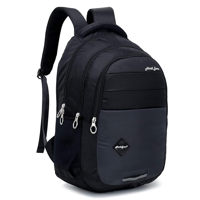 NORTH ZONE 30L Water Resistant Office Laptop Bag/Backpack for Men/Women/(Black) - Image 4